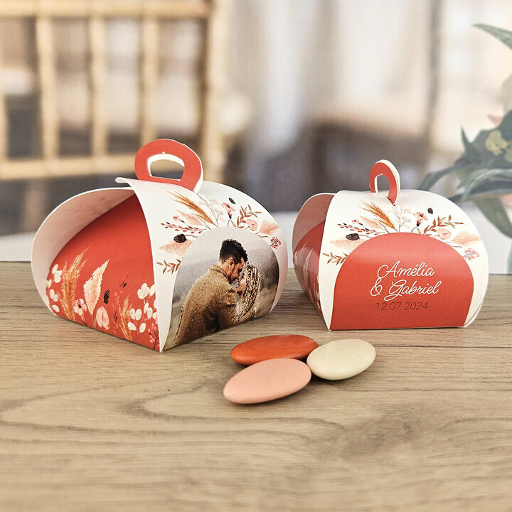 Bote  drages Tulipe thme Boheme Terracotta