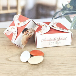 Bote  drages Nina ''Bohme Terracotta'' personnalise Texte et Photo