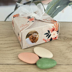 Bote  drages petit modle Nina ''Fleurs sches'' personnalise Photo