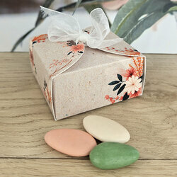 Bote  drages petit modle Nina ''Fleurs sches'' non personnalise