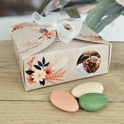 Bote  drages grand modle Nina ''Fleurs sches'' personnalise Photo