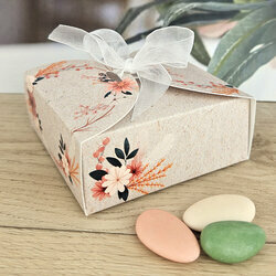 Bote  drages grand modle Nina ''Fleurs sches'' non personnalise