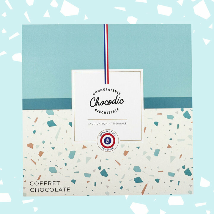 Coffret Chocolat ferm vue de dessus 