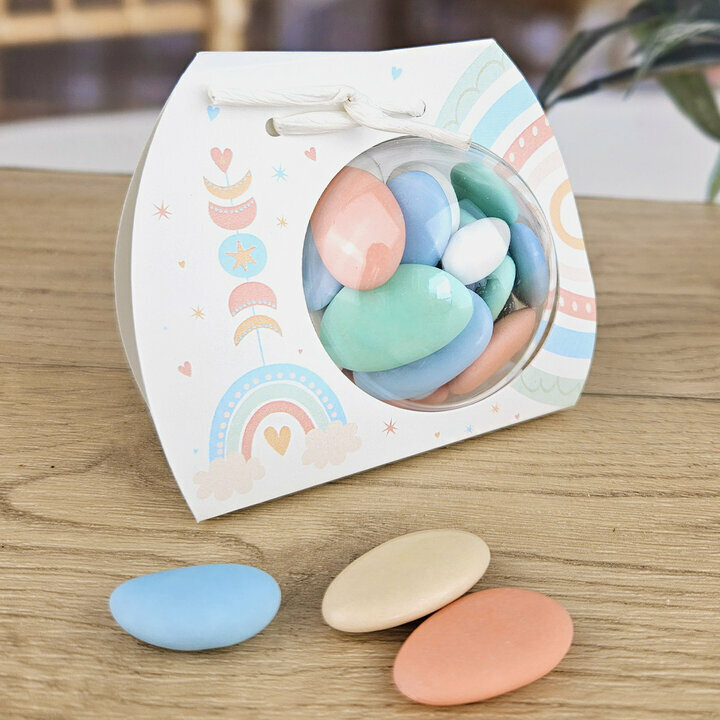 Ballotin boule ''Arc-en-ciel'' non personnalise