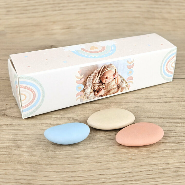 Bote  drages Etui ''Arc-en-ciel'' personnalise Photo
