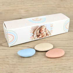 Bote  drages Etui ''Arc-en-ciel'' personnalise Photo