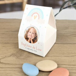 Bote  drages Lola ''Arc-en-ciel'' personnalise Texte et Photo