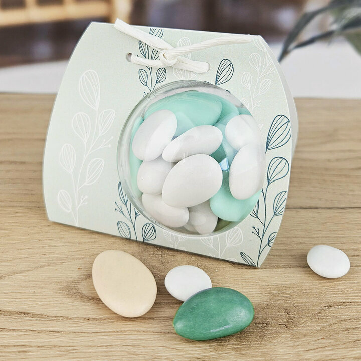 Ballotin boule ''Eucalyptus'' non personnalise