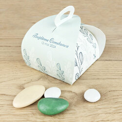 Bote  drages Tulipe thme Eucalyptus personnalise Texte