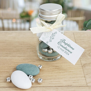 Etiquette cartonnée ''Eucalyptus'' personnalisée