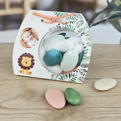 Ballotin boule "Jungle" personnalise Photo