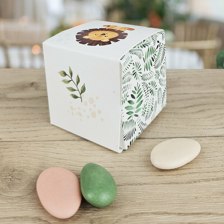  Boite  drages Cube Grand Modle ''Jungle'' non personnalise