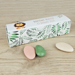 Boîte à dragées Etui ''Jungle'' personnalisée Boîte à dragées Etui ''Jungle'' personnalisée Texte