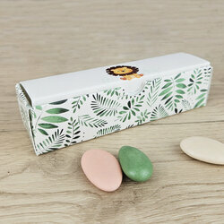 Boîte à dragées Etui ''Jungle'' personnalisée Boîte à dragées Etui ''Jungle'' non personnalisée
