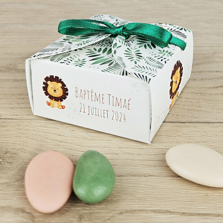 Bote  drages Nina Petit Modle ''Jungle'' personnalise Texte