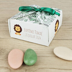 Bote  drages Nina Petit Modle ''Jungle'' personnalise Texte