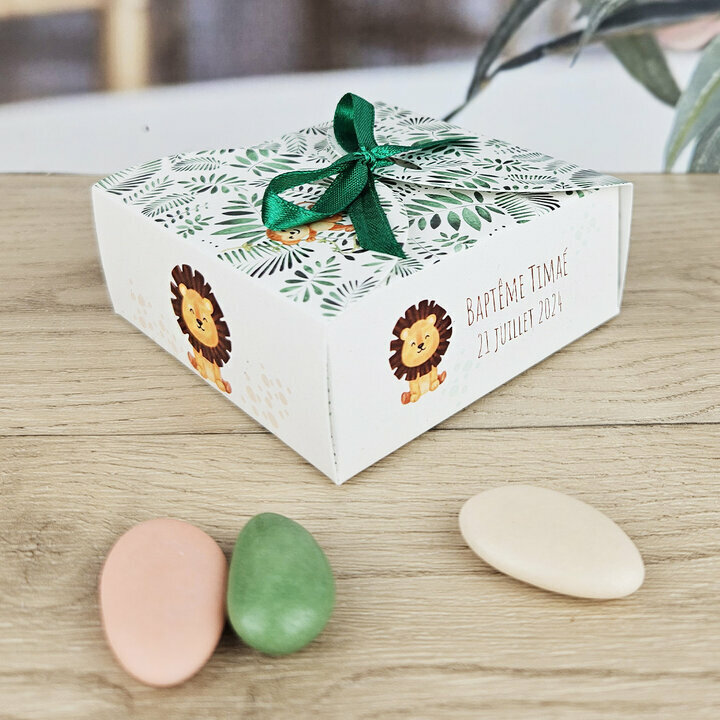 Bote  drages Nina Grand Modle ''Jungle'' personnalise Texte