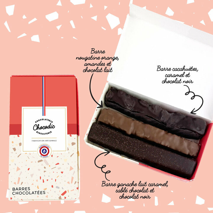 Composition Coffret 3 Barres chocolates