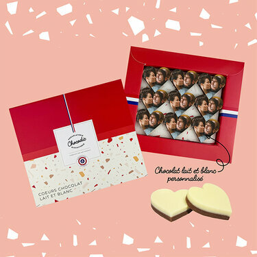 Coffret 9 coeurs chocolats