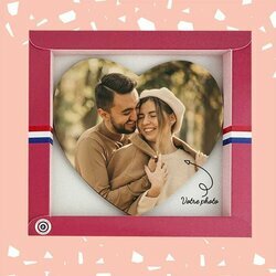 Coffret Maxi Coeur Photo vue intrieur du coffret