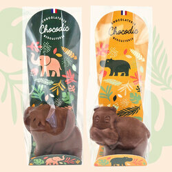 Lot Hippopotame et El�phant - Collection P�ques emball�s individuellemnt