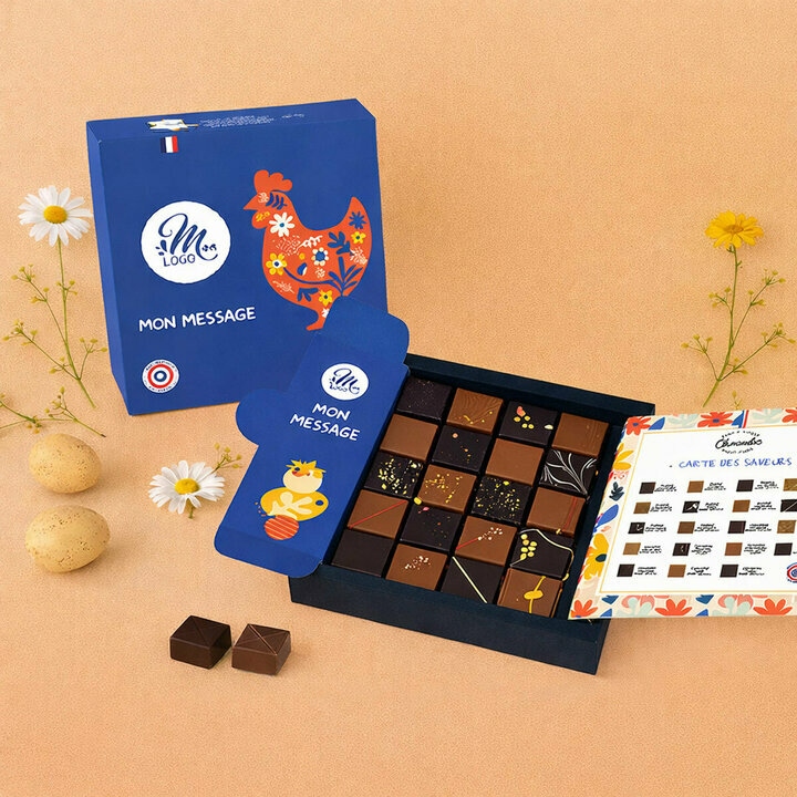 Coffret luxe 16 chocolats fins - Collection P�ques Entreprise