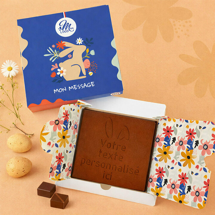 Coffret Carte � Croquer Mod�le Lapin de P�ques - Collection P�ques Entreprise
