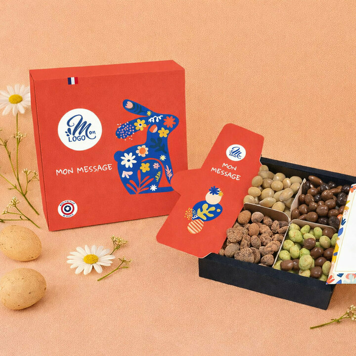 Coffret Gourmand Moyen Modèle - Collection Pâques Entreprise Coffret Gourmand Moyen Modèle - Collection Pâques Entreprise