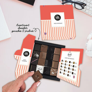 Coffret luxe 16 chocolats fins - Collection Entreprise