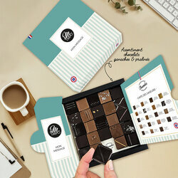 Composition Coffret luxe 25 chocolats fins - Collection Entreprise