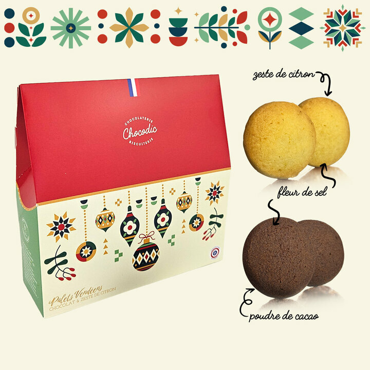 Composition du Coffret Assortiment Palets Vend�ens - No�l