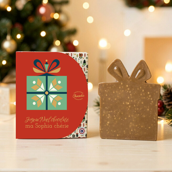 Cadeaux de No�l en chocolat bo�te personnalis�