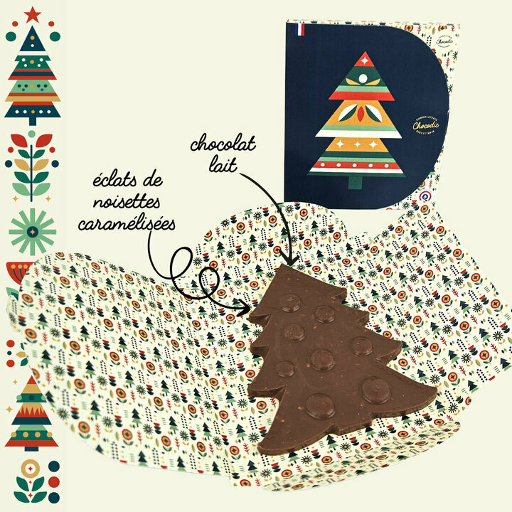 Sapin de Noël en chocolat - Noël Composition Sapin de Noël en chocolat - Noël