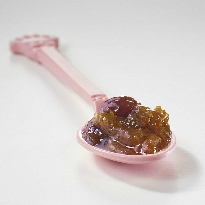 Confiture de Noël Bio (orange, griotte, épices) - Muroise et Compagnie Cuillère de Confiture de Noël Bio (orange, griotte, épices) - Muroise et Compagnie