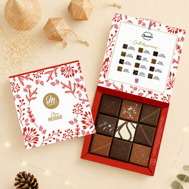 Coffret Essentiel 9 chocolats - Collection No&euml;l Entreprise