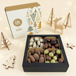 Coffret Gourmand Petit Modèle - Collection Noël Entreprise Coffret Gourmand Petit Modèle - Collection Noël Entreprise Modèle Forêt de Sapins