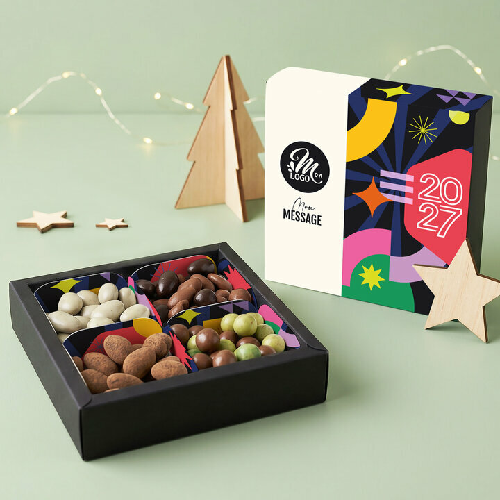 Coffret Gourmand Moyen Modèle - Collection Noël Entreprise Coffret Gourmand Moyen Modèle - Collection Noël Entreprise Modèle Nouvelle Année