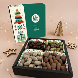 Coffret Gourmand Grand Modèle - Collection Noël Entreprise Coffret Gourmand Grand Modèle - Collection Noël Entreprise Modèle Noël Géométrique