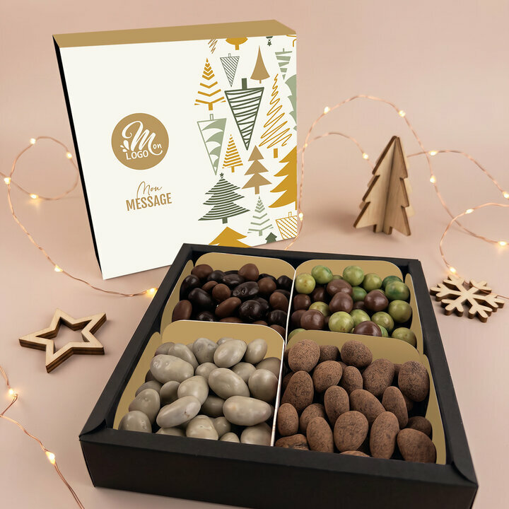 Coffret Gourmand Grand Mod�le - Collection No�l Entreprise Mod�le For�t de Sapins
