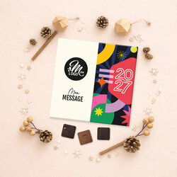 Carré 25 chocolats - Collection Noël Entreprise Carré 25 chocolats - Collection Noël Entreprise Modèle Nouvelle Année