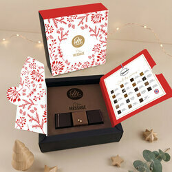 Coffret tout chocolat Petit Modèle - Collection Noël Entreprise Coffret tout chocolat Petit Modèle - Collection Noël Entreprise Modèle Feuillage