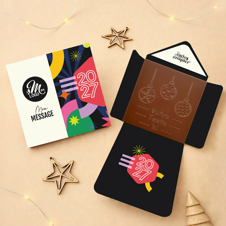Enveloppe Carte à Croquer Boules de Noël - Entreprise Enveloppe Carte à Croquer Boules de Noël - Entreprise Modèle Nouvelle Année