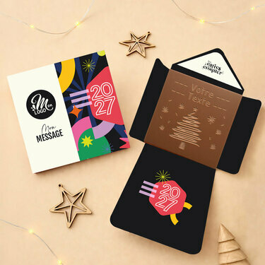 Enveloppe Carte &agrave; Croquer Sapin - Entreprise