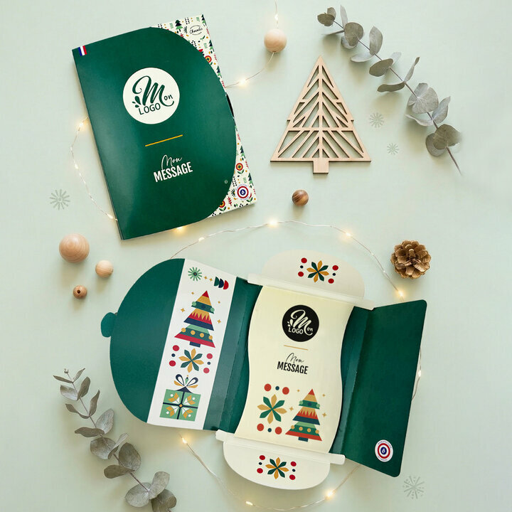 Tablette Croquante - Collection Noël Entreprise Tablette Croquante - Collection Noël Entreprise thème Noël Géométrique