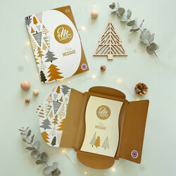 Tablette Croquante - Collection Noël Entreprise Tablette Croquante - Collection Noël Entreprise thème Forêt de Sapins