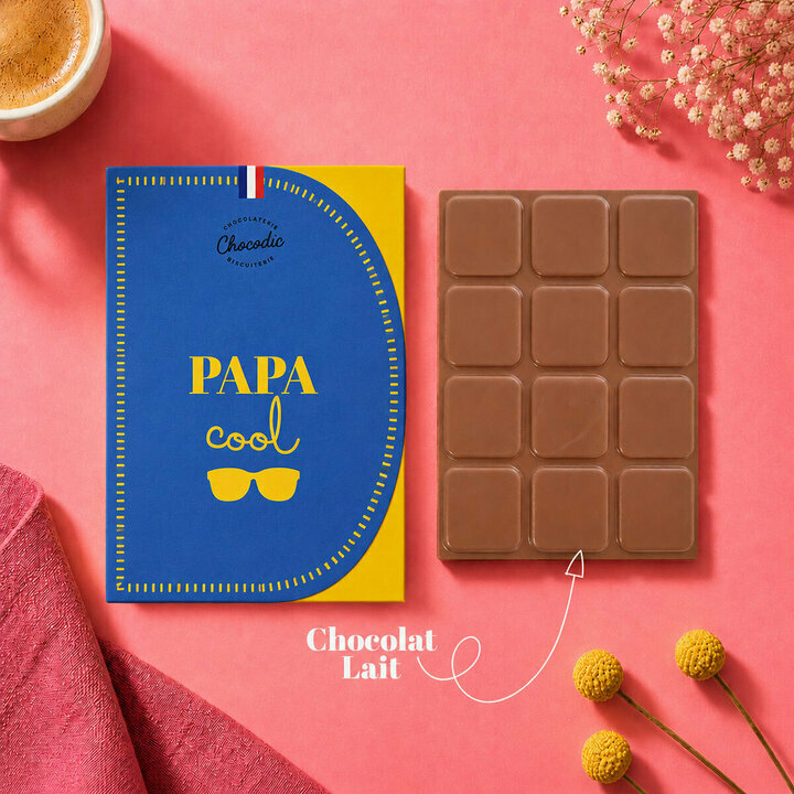 Tablette Chocolat Lait Papa Cool