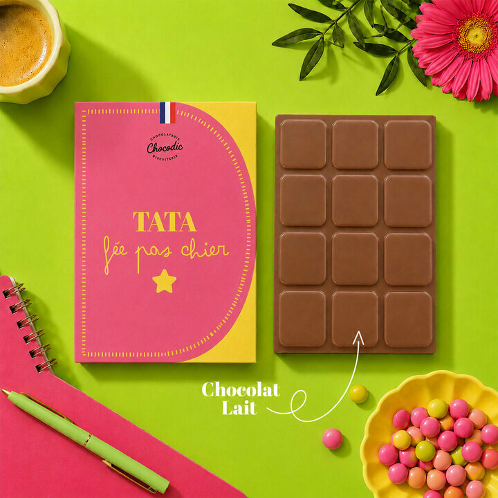 Tablette Chocolat Lait Tata f�e pas chier