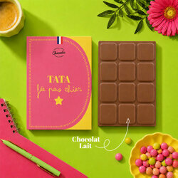 Tablette Chocolat Lait Tata f�e pas chier