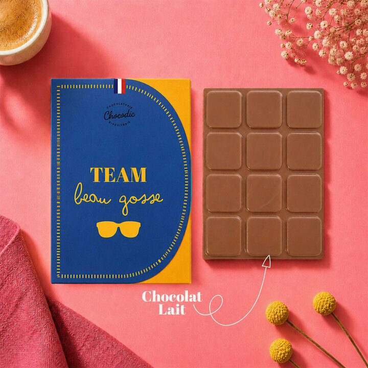 Tablette Chocolat Lait Team beau gosse