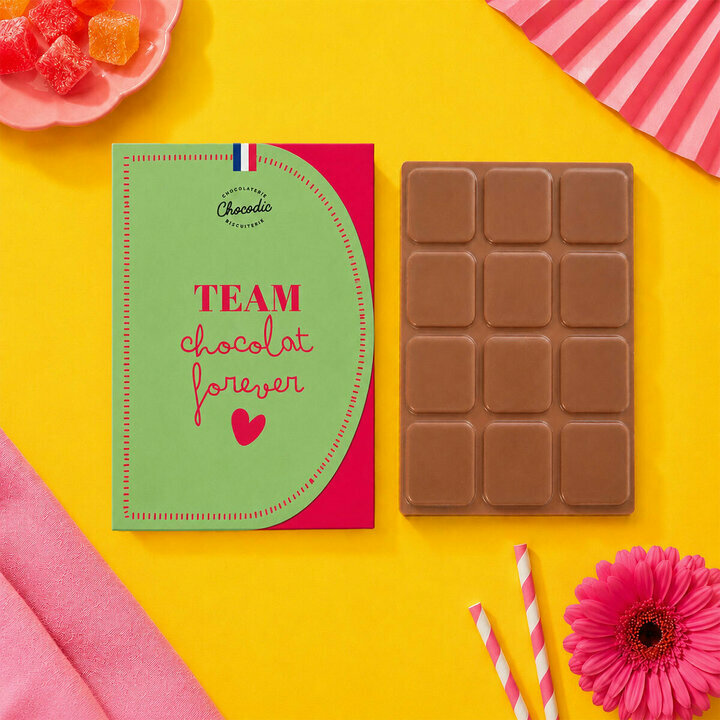 Lot de 6 Tablettes Team chocolat forever Lot de 6 Tablettes Team chocolat forever